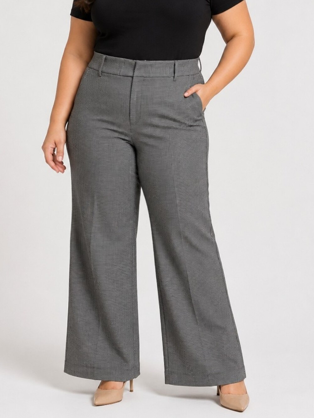 Lane Bryant Gray Office Casual Dress Pants Size 14